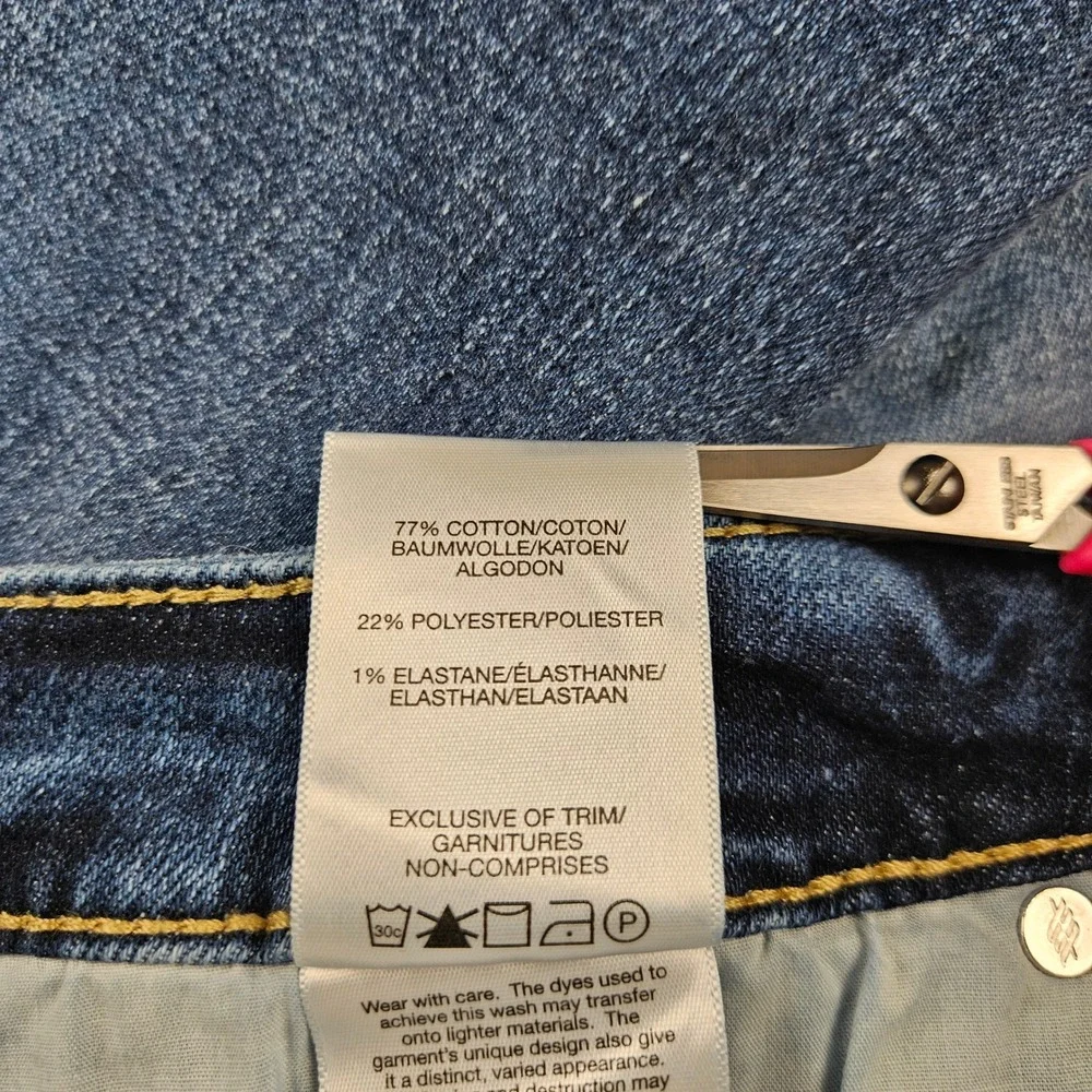 Silver Jeans Co Eddie Relaxed Fit Straight Leg Jeans Mens W42 L34 Blue Denim